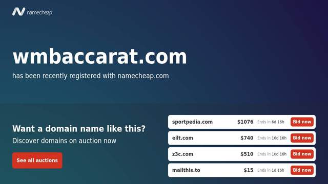 WM Casino Baccarat casino screenshot